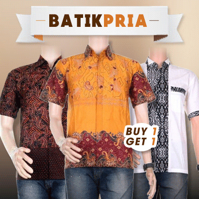 Qoo10 Sale Kemeja Batik  Pakaian Pria