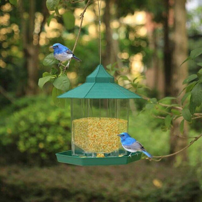 Qoo10 Sale Waterproof Hanging Plastic Bird Feeder Outdoor Wild