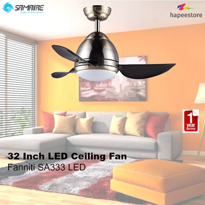 Samairesamaire 32 Inch Ceiling Fan I Fanniti I Sa333 Led I 3 Speed I 1 Year Warranty I Abs 3d Design Blades