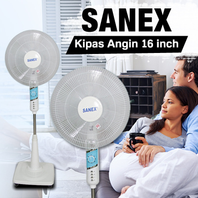 Qoo10 SANEX FS 889 Kipas Angin 16 inch Termurah 