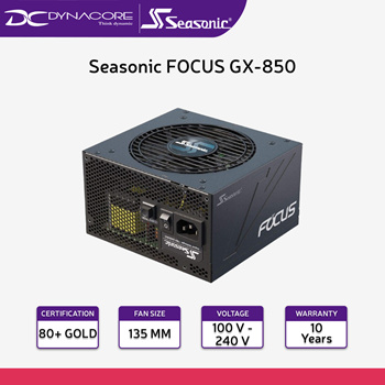 Seasonic FOCUS GX-850, 850W Full-Modular Power Supply for Gaming 