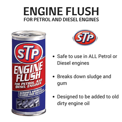 SELFFIX COUPON【STP】Engine Flush For Petrol Engines 450ml (To Be Added To  Old Dirty Engine Oil Prior To An Oil Chan