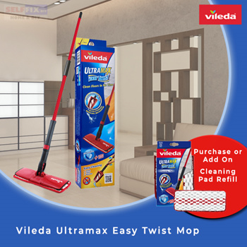 Qoo10 - 【Vileda】Ultramax Easy Twist Mop (Suitable for most hard floor  surfaces : Household & Bedd