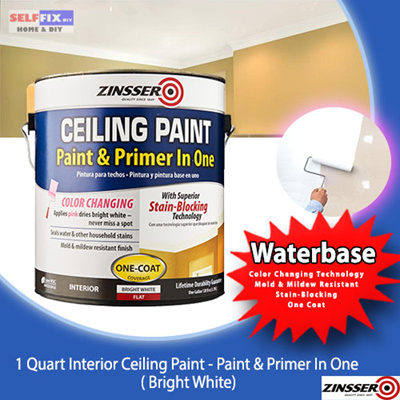 Selffix Coupon Zinsser Ceiling Paint Paint Primer In One 1gallon Bright White Stain Blocking Mold Resistant