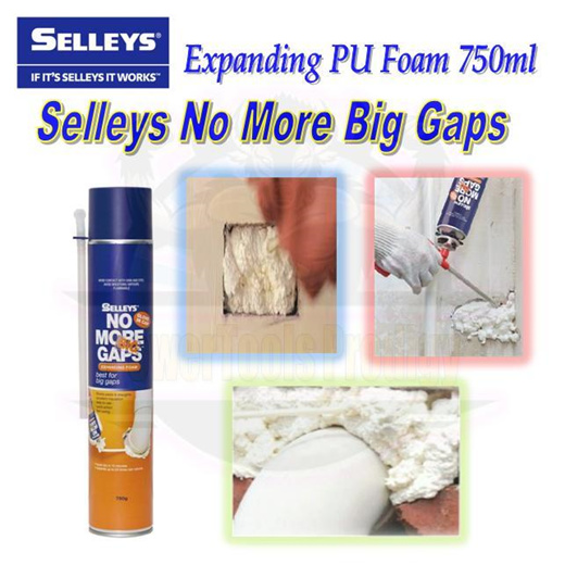 Qoo10 - SELLEYS NO MORE BIG GAPS EXPANDING PU FOAM 750ML : Tools ...