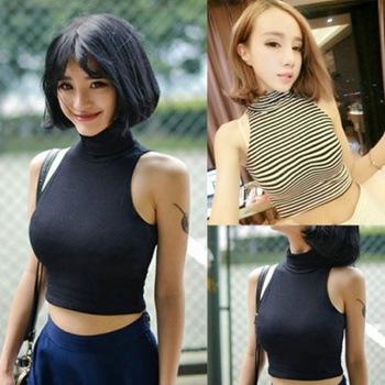 Women Cami Tank Top Bustier Bra Vest Crop Top Bralette Blouse