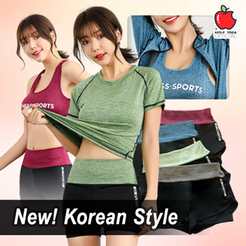 Qoo10 - Korean Style Women Yoga Sports Bra Short