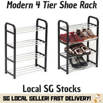 Modern 4 Tier Space Saving Shoe Rack