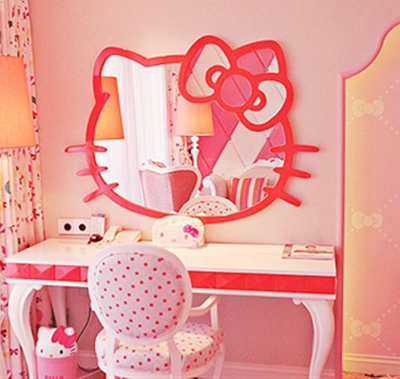 qoo10 - hello kitty mirror : furniture & deco