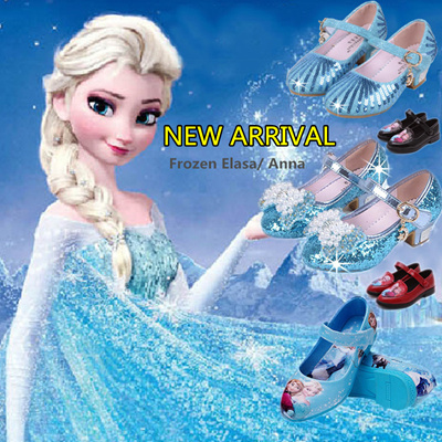Qoo10 - SH140 Frozen Elasa Anna shoes / popular kids formal shoes strap ...