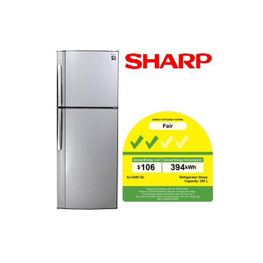 Qoo10 Sharp 282l Refrigerator Sjd38t Sl Sharp Singapore Warranty Major Appliances