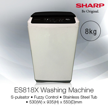 sharp es818x washing machine