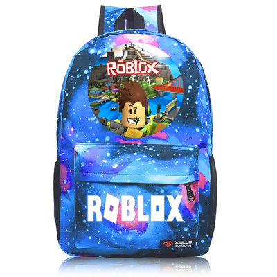 Shop Anime Game Roblox Student School Bags Casual Boys Girls Backpack Kids Gift Bag Cartoon Book Bag - jurassic park backpack roblox