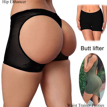Women Body Sculpting Underwear Hollow Hole Underpants Butt Exposed Buttocks  Sexy Butt Lifter underwear