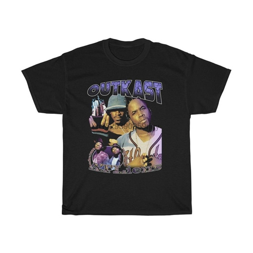 Qoo10 - shop Outkast T Shirt Hip Hop Rap Inspired Men Short Sleeve Tee ...