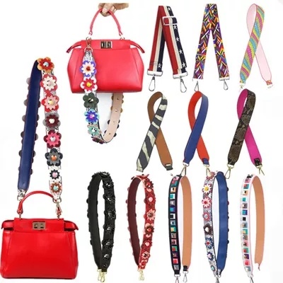 Qoo10 - Shoulder bag/Tote bag strap/leather strap/flower strap/branded bag str... : Bag & Wallet