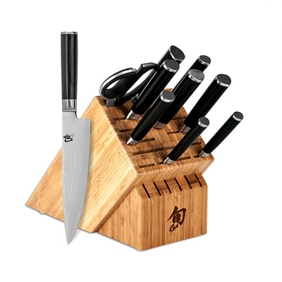Qoo10 Shun Classic 10 Piece Chef 39 S Knife Block Set Kitchen Dining