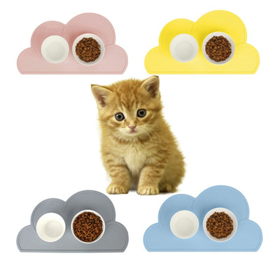 Qoo10 Silicone Cloud Pet Feeding Mat Dog Cat Food Pad Mats Pet