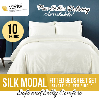 Qoo10 Silk Modal Quilt Cover Bedsheet Pillow Bolster Case Set 10