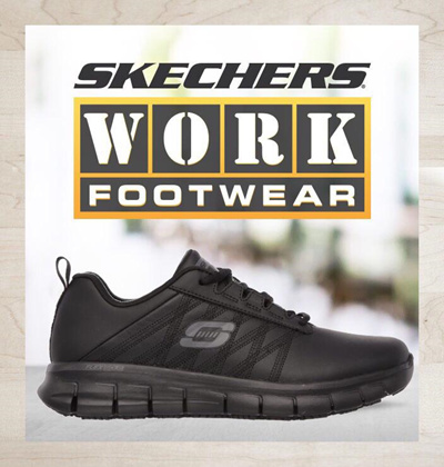skechers memory foam work shoes