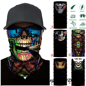 skull bandana face mask