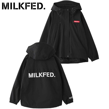 Qoo10 - MILKFED. BACK LOGO MOUNTAIN PARKA RED [103231021001 SS23