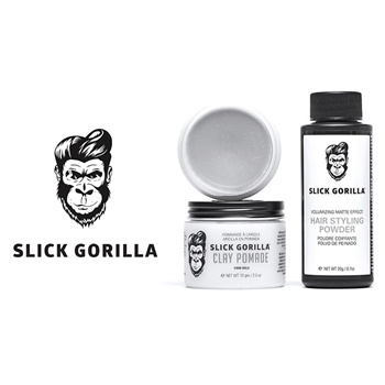 Qoo10 - Slick Gorilla Clay Pomade / Hair Styling Powder / Wax