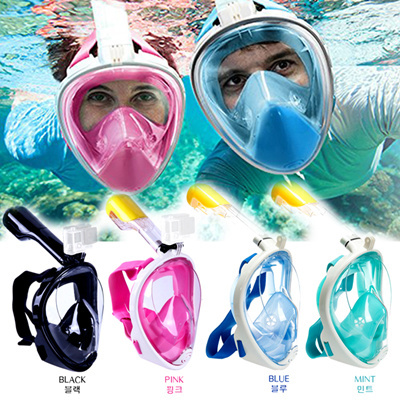 Qoo10 - Snorkel Mask Snorkel Mask Underwater Mask Easy breathe full ...