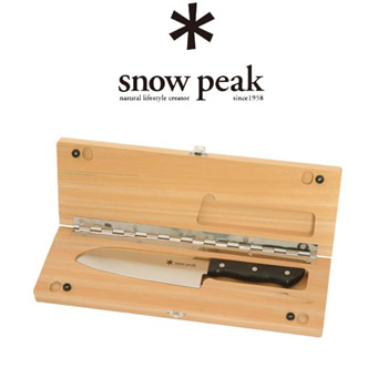 Snow Peak Cutting Board & Knife Set (L)