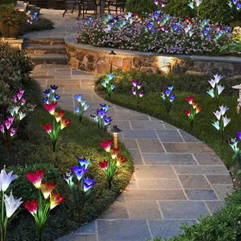 solar lily lights