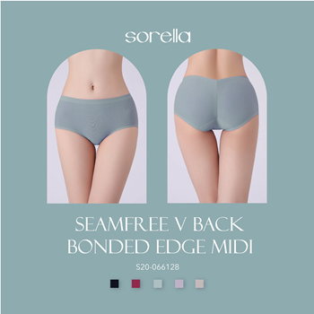 Qoo10 - Sorella Seamfree V Back Bonded edge Mid Rise Panty : Lingerie &  Sleepwear