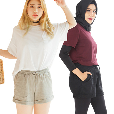 Qoo10 - [SPECIAL COUP] CLASSIC SHORT HIJAB/ CELANA PENDEK 