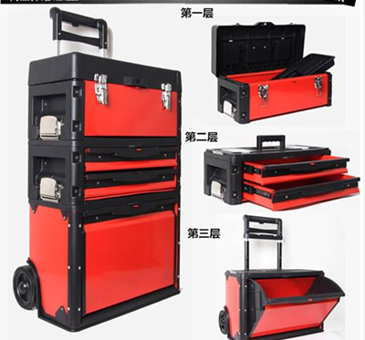 qoo10 - special offer - mobile detachable toolbox with trolley