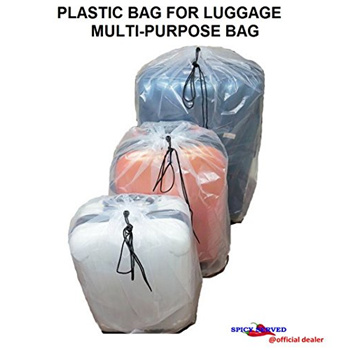 Set of 4 bags M Size Dust Cover Big Plastic Drawstring Bags Multi-Purpose