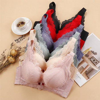 HAOAN Fashion Female Bra Spring Summer Seamless Sexy Front Button