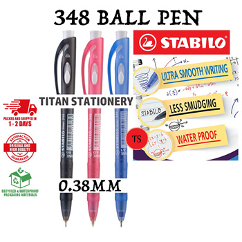 STABILO LINER 348 RETRACTABLE BALL POINT PEN (FINE)