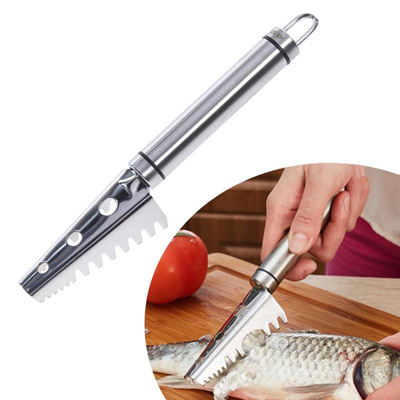 Stainless Steel Fish Scale Remover Cleaner Scaler Scraper Peeler Tool E5m1