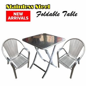 stainless steel folding table