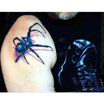 Qoo10 - Stereoscopic 3D horror Funny spider tattoo stickers waterproof :  Women's Clothing