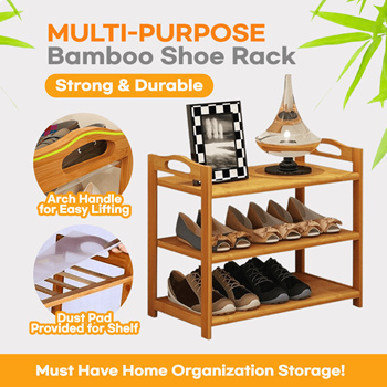 Elevated Bamboo Boot Rack & Shoe Organizer