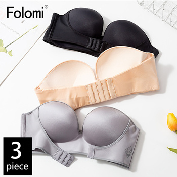 Qoo10 - store Folomi Push Up Strapless Bra Sexy Bras for Women Seamless Half  C : Lingerie & Sleep