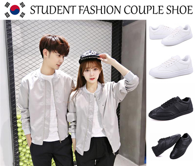 white sneakers korean fashion