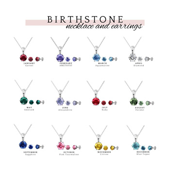 Gold clearance birthstone earrings