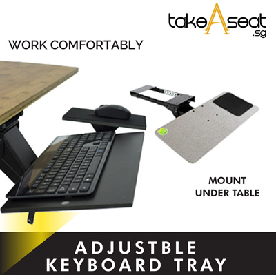 Qoo10 Ergonomic Adjustable Keyboard Tray Adjustable Platform