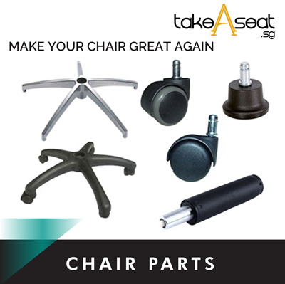 Takeaseatoffice Chair Accessories Spare Part For Sale Nylon Aluminum Leg Frame Roller Wheels Gas Spring