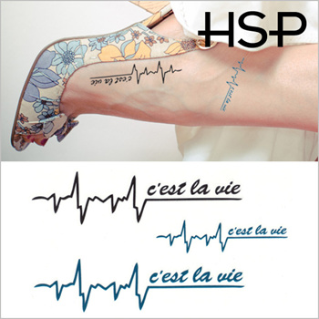 Heartbeat Temporary Tattoo - Set of 3 – Tatteco