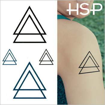 Qoo10 - Tattoo seal set of 2 triangle double tattoo seal ts 【body seal  TATTOO ... : Watches