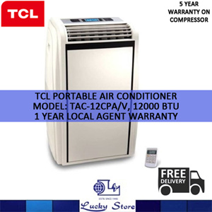 TCL PORTABLE AIR CONDITIONER 12000BTU TAC-12CPA V 1 YEAR ...