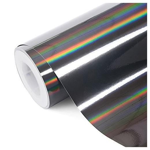 Qoo10 Teckwrap Glossy Black Holographic Rainbow Chrome Car Vinyl Wrap Sticke Automotive Ind