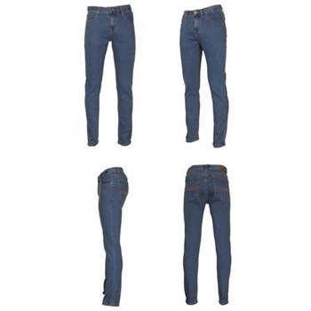 Qoo10 - Teenage Student Daily Dark Blue Basic Skinny Jeans Retro Style :  Men's Clothing